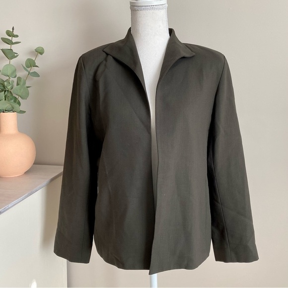 Eileen Fisher Wool Open Front Blazer size S - Picture 2 of 10